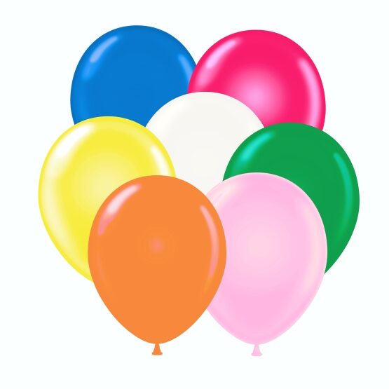 12" helium balloon assortment